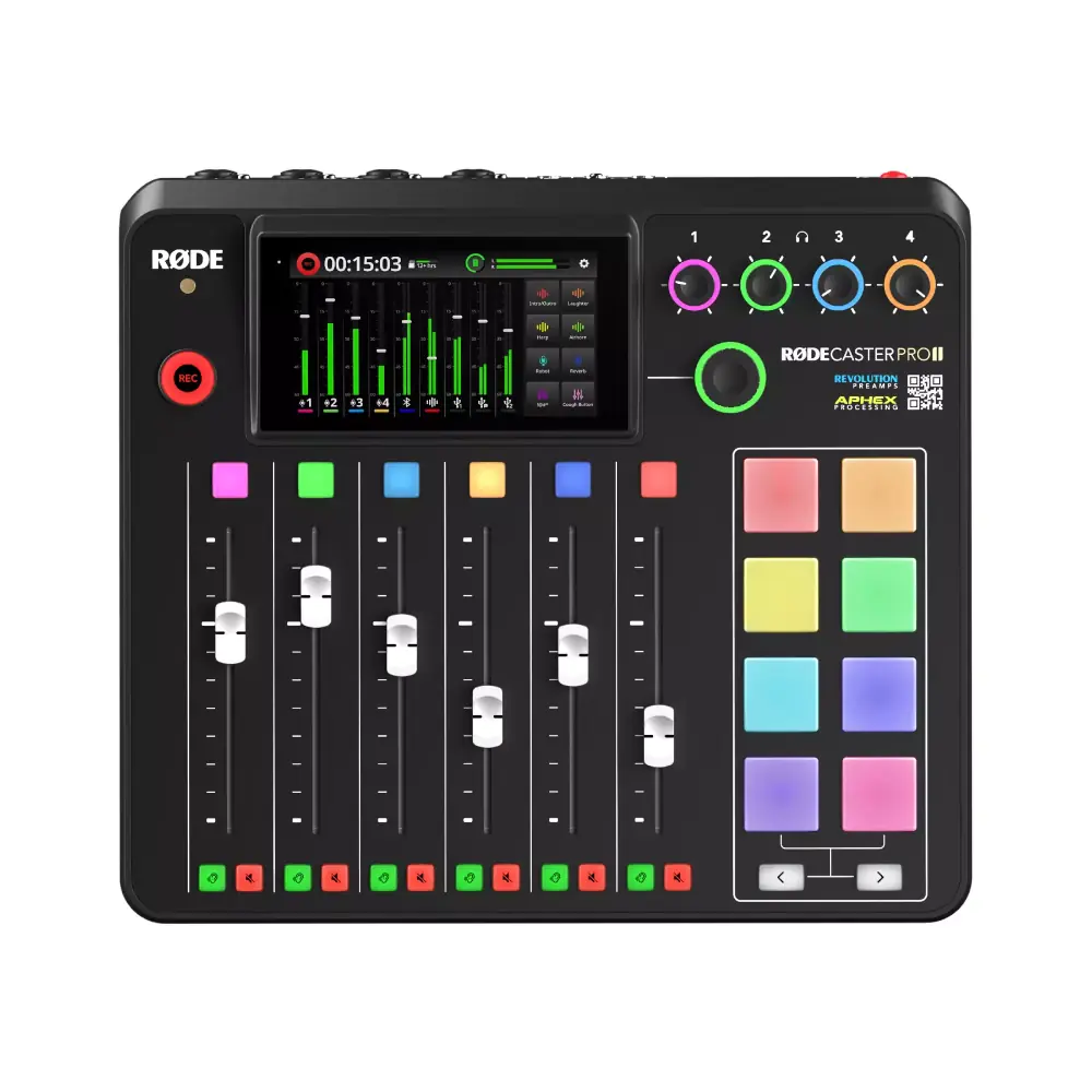 Rode Rodecaster Pro ii console audio interface podcast 4 entrées - Image 1